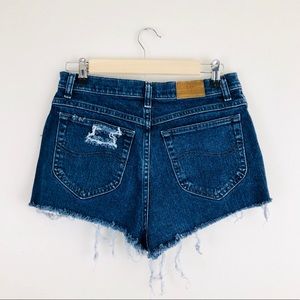 Lee Shorts - Vintage Lee Hand Distressed Cut Off Shorts Lee Shorts - Vintage Lee Hand Distressed Cut Off Shorts